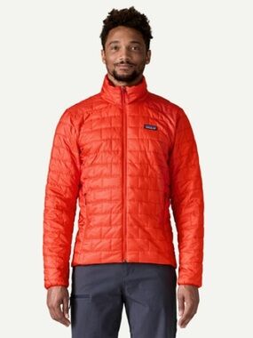 Patagonia Men’s Nano puff Insulated Puffer Jacket red size medium